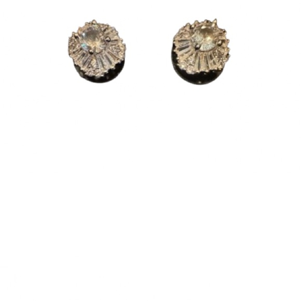 Stauer 18K Gold-Finished Brass Lab-Created Diamond Earrings 💎 NEW $590 - Picture 2 of 4